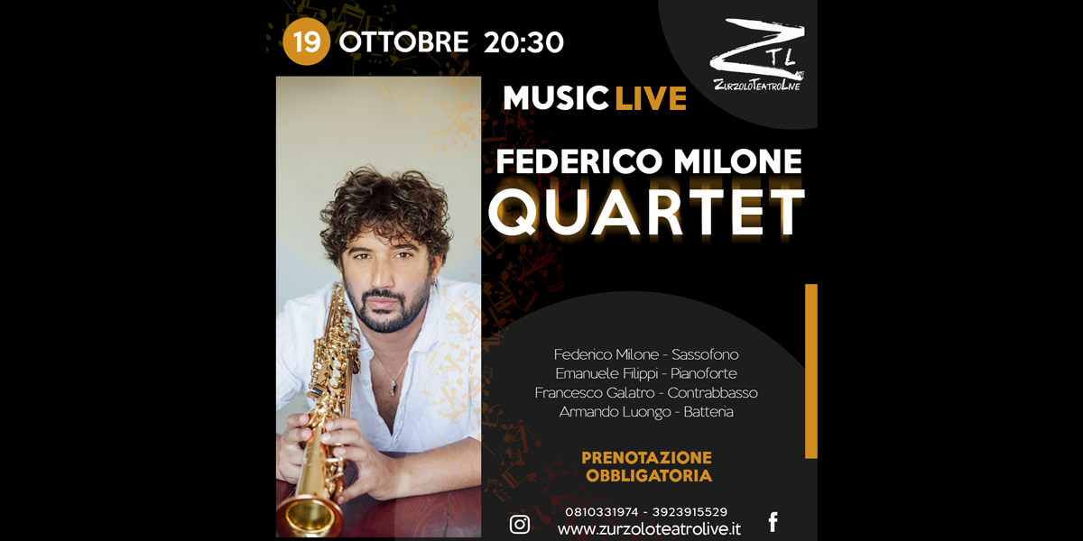 19.10.2024 Federico Milone Quartet